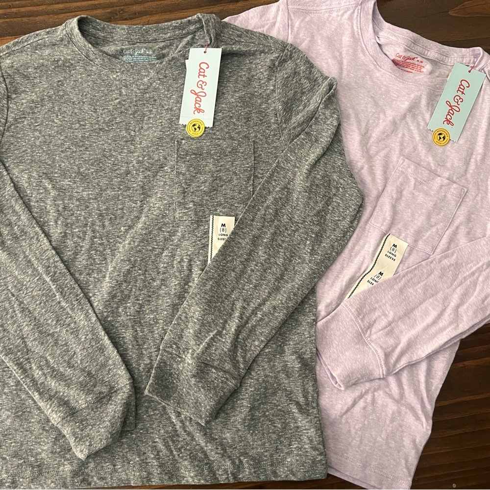 Cat & Jack Long Sleeve Tees NWT
